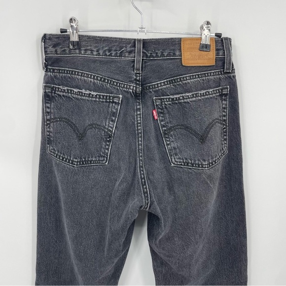 Levi’s Wedgie Straight Fit Jeans Tango Fray Size 26 34964-0146 black gray - Picture 5 of 12